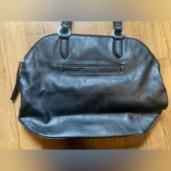 Nine West Bowling Style Satchel in Black EUC - Picture 3 of 7